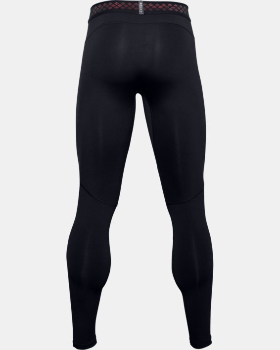 Under Armour HeatGear 2.0 Mens Black Running Gym Long Tights Bottoms Pants 